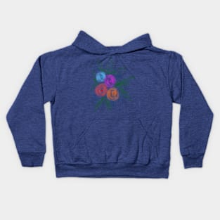 Colorful watercolor flower art Kids Hoodie